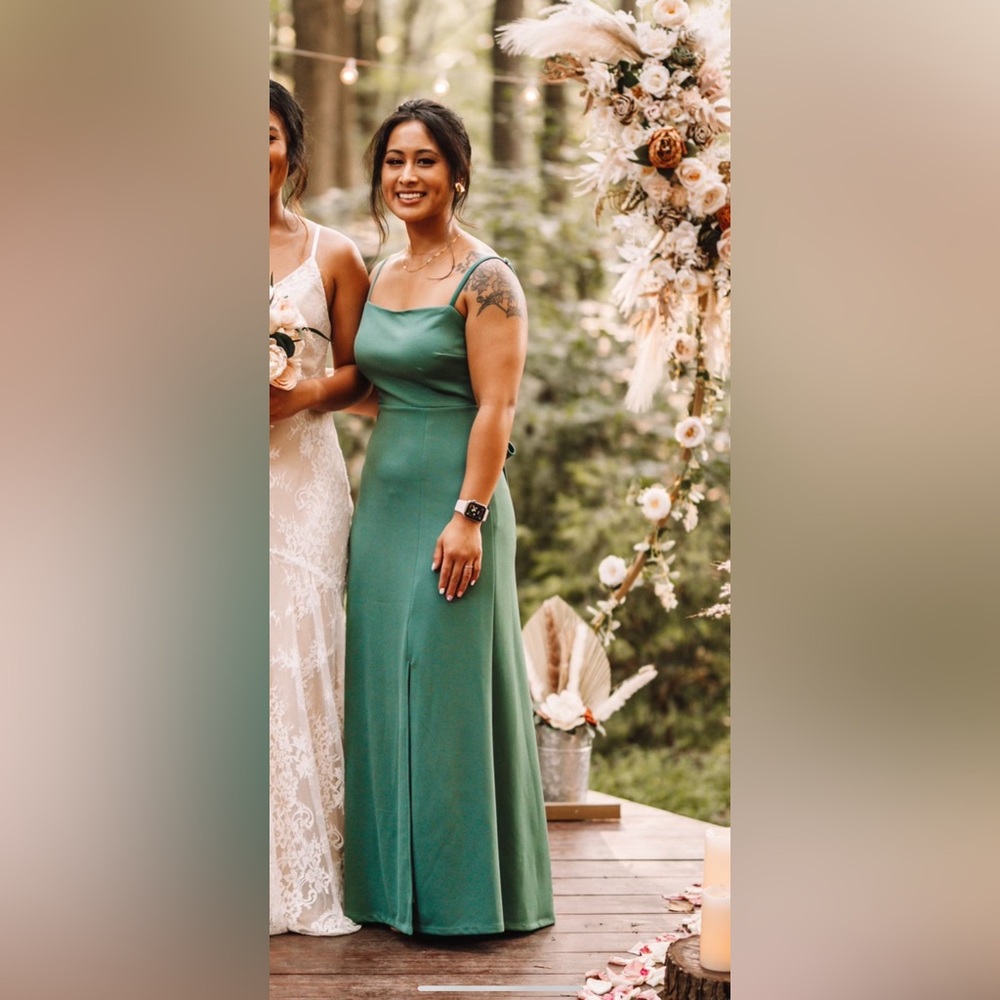 Birdy Grey XS Petite Bridesmaids Dress Green Sea Glasss